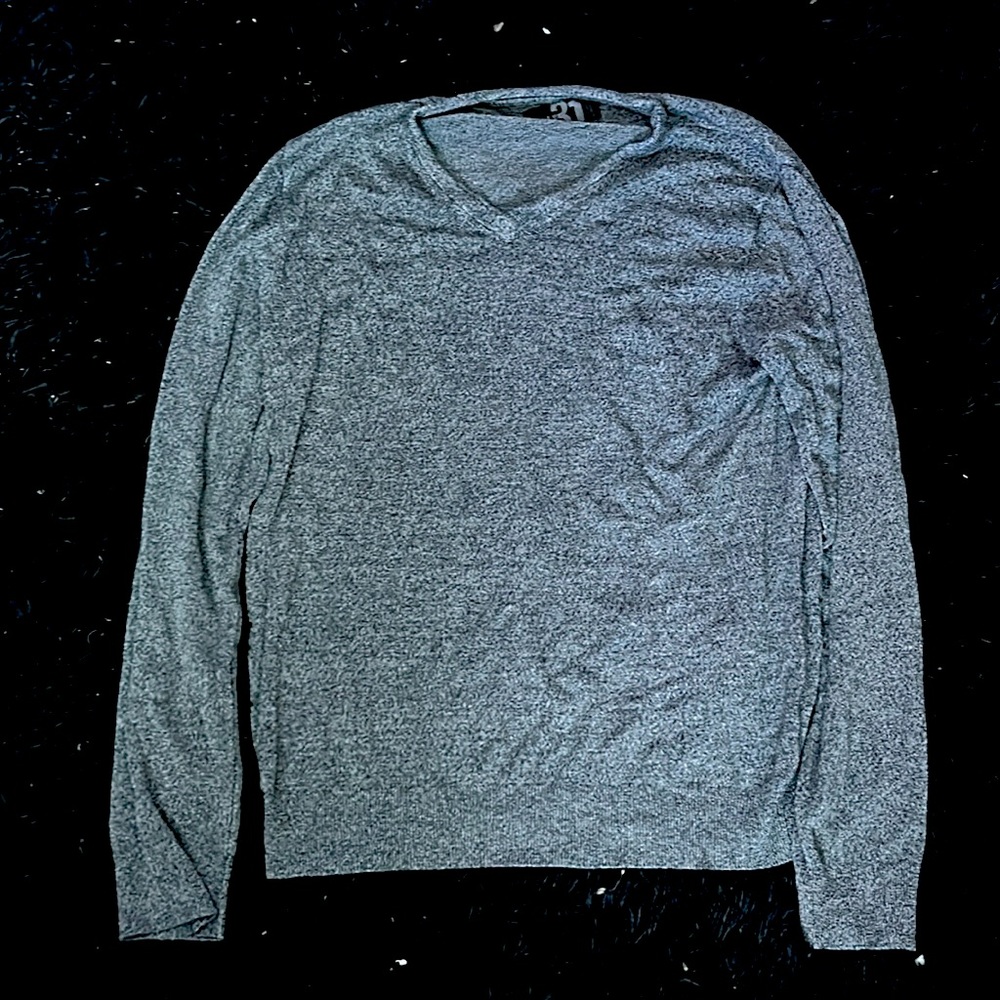 Men's grey crewneck sweater P/S